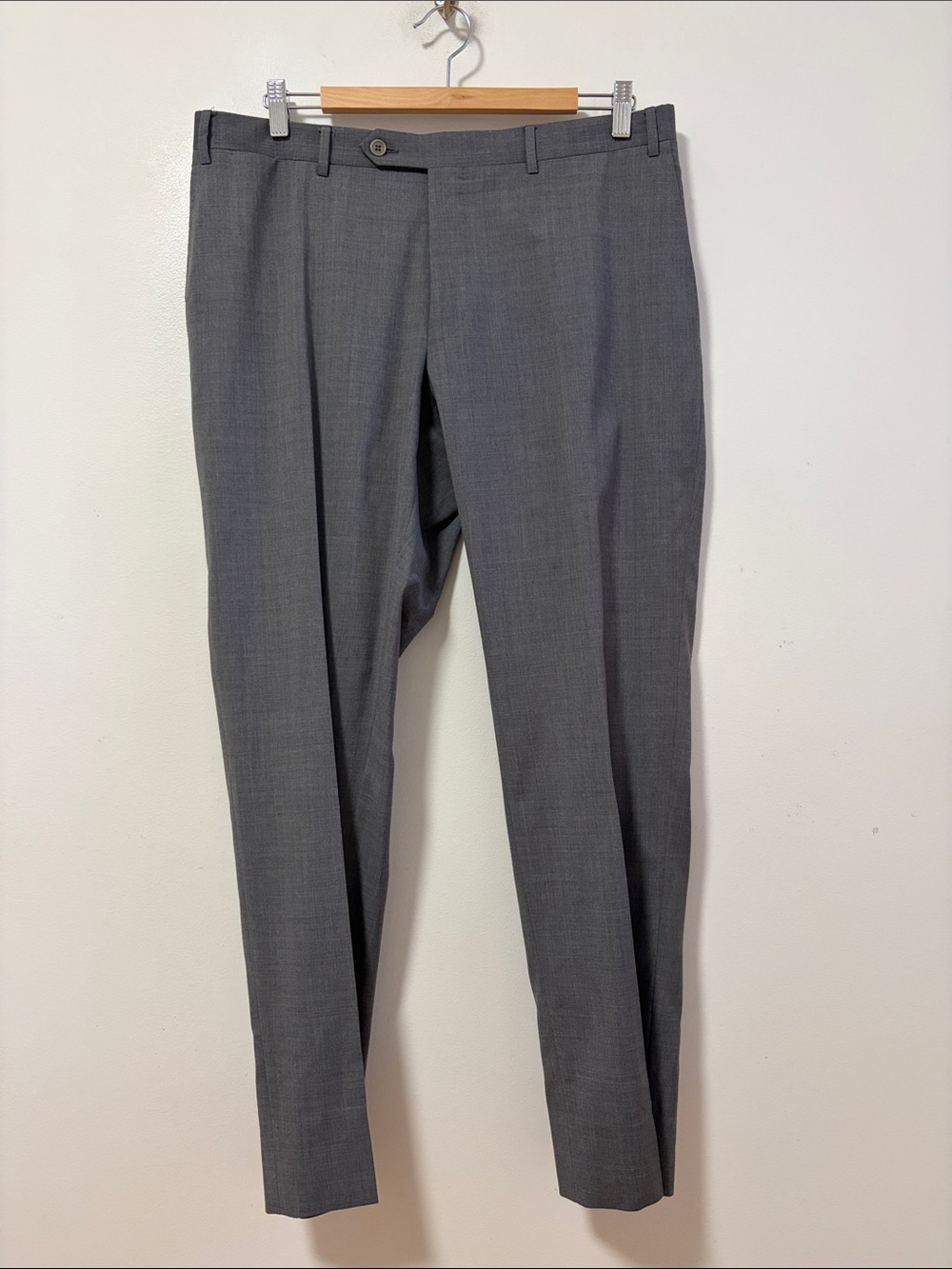 Canali 1934 Dress Pants Mens 36 x 30 Medium Gray Wool Formal Suit Trousers